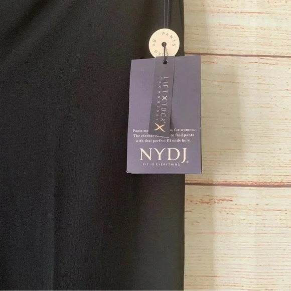 Not Your Daughter Jeans Ponte Knit Slim Trouser Pants Size 4 Black Straight Leg - Picture 7 of 14